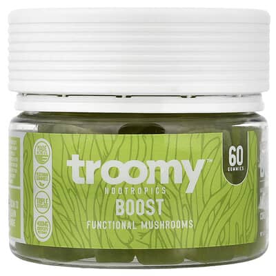 Желе Boost Functional Mushrooms Gummies, Lemon Lime, 60 Gummies