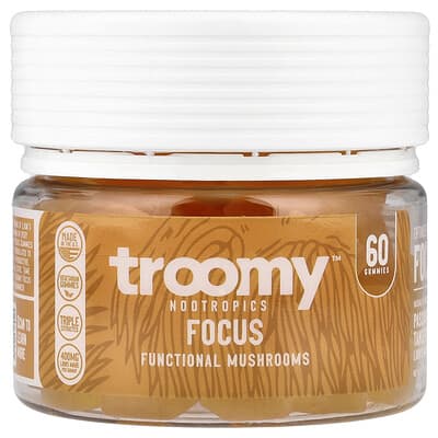 Желейные витамины Focus Functional Mushrooms, Passionfruit Tangerine, 60 шт