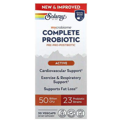 Mycrobiome®, полный пробиотик, активный, 30 вегетарианских капсул