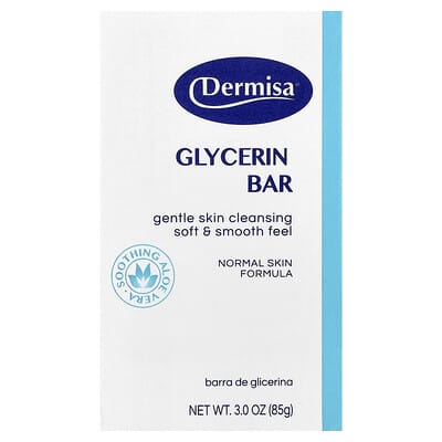 Глицериновое кусковое мыло Dermisa, 3 oz (85 g)