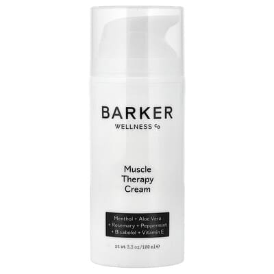 Крем для терапии мышц Barker Wellness Co, 3.3 oz (100 ml)