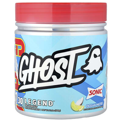 Ghost Legend® предтренировочный комплекс, Sonic, Ocean Water, 21.2 oz (600 g)