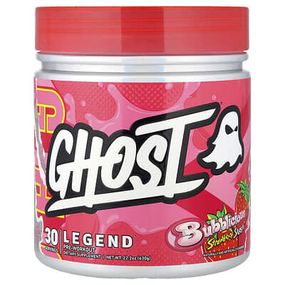 Legend® Pre-Workout, Bubblicious® Strawberry Splash, 22.2 oz (630 g)