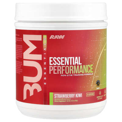 Bum Essentials, Essential Performance, Non-Stim Training Formula, Strawberry Kiwi , 21.52 oz (610 g)
