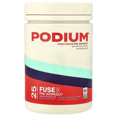 Предтренировочный комплекс Fuse 2025, Sour Watermelon, 15.26 oz (432.5 g)