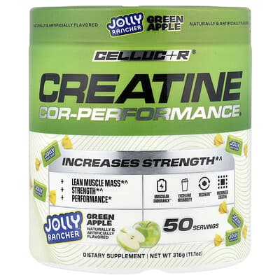 COR-Performance® Creatine, Jolly Rancher, Green Apple, 11.1 oz (316 g)