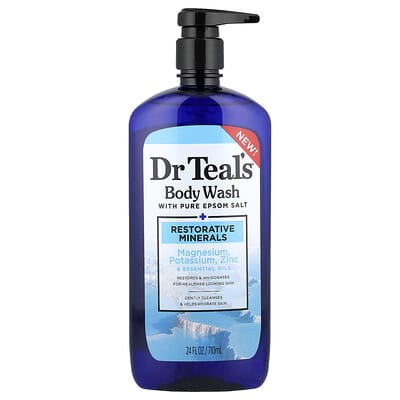 Dr. Teal's Гель для душа с чистой английской солью, 24 fl oz (710 ml)