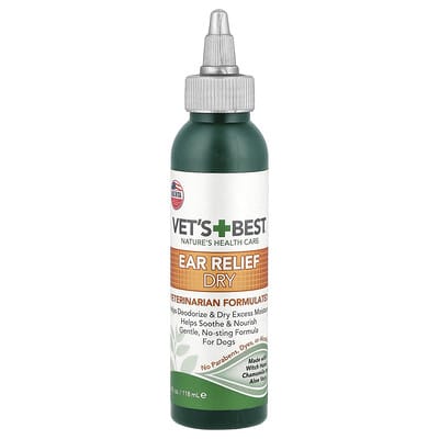 Средство для очистки ушей Vet's Best Dry для собак 4 fl oz (118 ml)