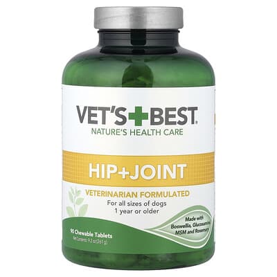 Добавка для собак Vet's Best Hip + Joint, 90 таблеток