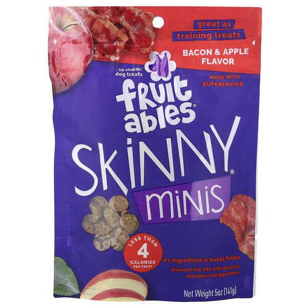 Лакомства для собак Skinny Minis®, со вкусом бекона и яблока, 5 oz (141 g)