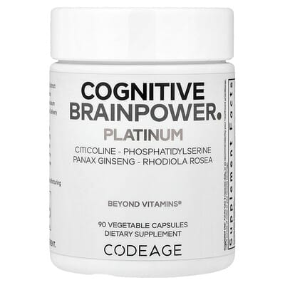 Codeage Cognitive Brainpower Platinum, 90 вегетарианских капсул