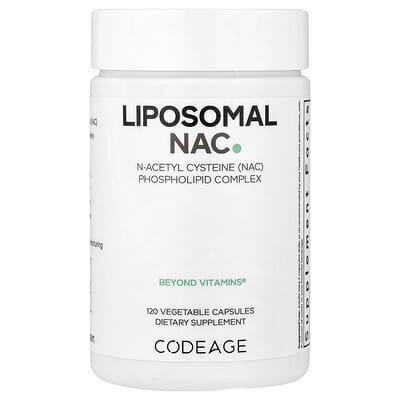 Липосомальный NAC, 120 Vegetable Capsules (450 mg per Capsule)