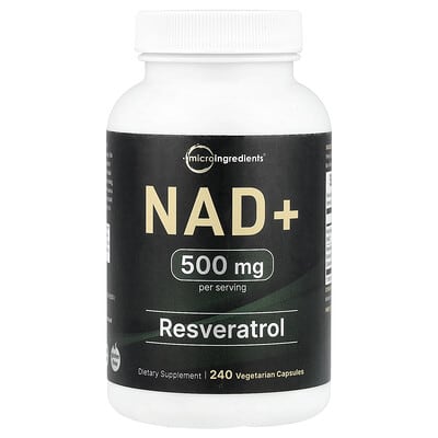 Micro Ingredients NAD+, 240 вегетарианских капсул
