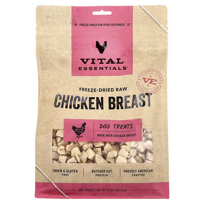Лакомство для собак Freeze-Dried Raw Chicken Breast, 10 oz (283.5 g)