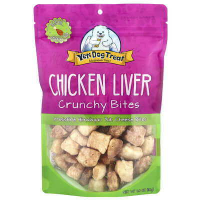 Yeti Dog Chew Лакомство для собак, куриная печень, 4 oz (110 g)
