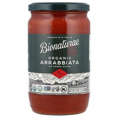 Bionaturae™, органический соус арраббьята, 24 oz (680 g)