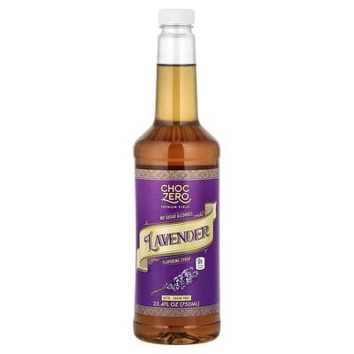 Сироп Premium, лаванда, без сахара, 25.4 fl oz (750 ml)