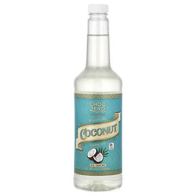 ChocZero премиальный сироп, кокосовый, без сахара, 25.4 fl oz (750 ml)