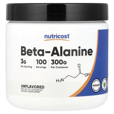 Бета-аланин, без вкуса, 10.7 oz (300 g)
