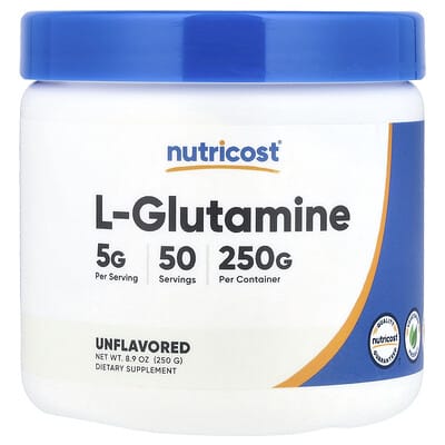 L-Glutamine Nutricost, без вкуса, 8.9 oz (250 g)
