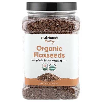 Nutricost органические семена льна, 32.4 oz (907 g)