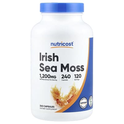 Irish Sea Moss, 240 капсул (600 mg per Capsule)