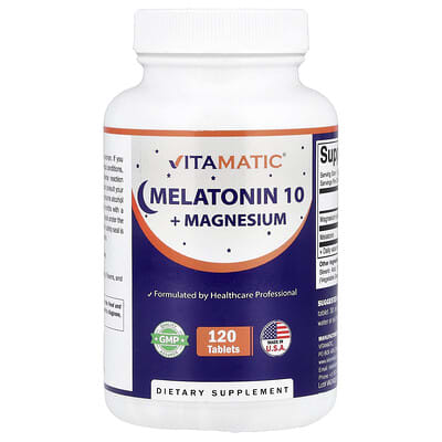Мелатонин 10 + Магний Vitamatic 120 таблеток