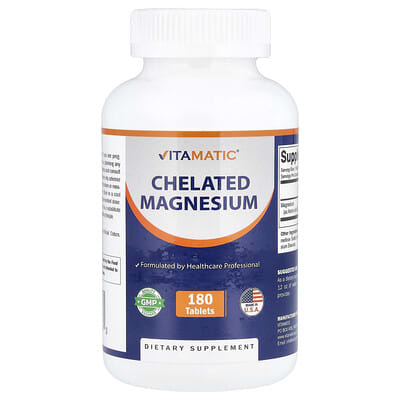 Chelated Magnesium, 180 Tablets (300 mg per Tablet)