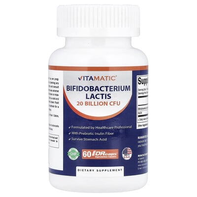 Vitamatic Bifidobacterium Lactis, 60 капсул Hypromellose