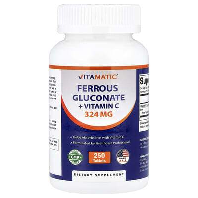 Ferrous Gluconate + Vitamin C, 250 таблеток