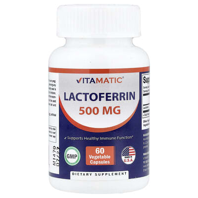 Lactoferrin, 500 mg, 60 вегетарианских капсул