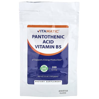 Pantothenic Acid Vitamin B5, 3.5 oz (100 g)
