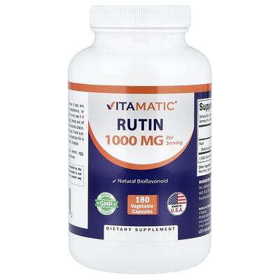 Рутин Vitamatic, 180 Vegetable Capsules (500 mg per Capsule)
