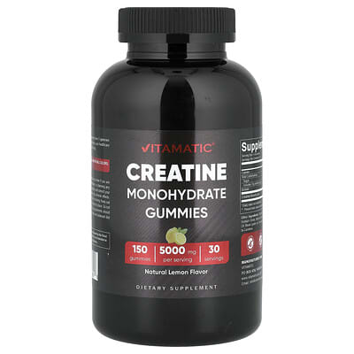 Vitamatic жевательные конфеты с креатином моногидратом, лимон, 150 штук (1,000 mg на конфету)