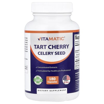 Экстракт сельдерея с терпкой вишней Vitamatic, 180 капсул