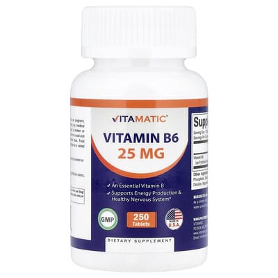 Vitamatic Витамин B6, 25 mg, 250 таблеток