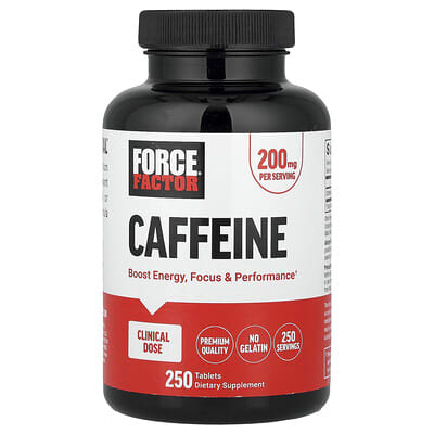 Caffeine, 200 mg, 250 Tablets