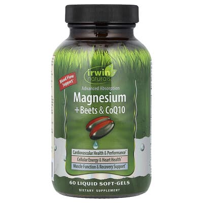 Magnesium + Beets & CoQ10, 60 Liquid Soft-Gels