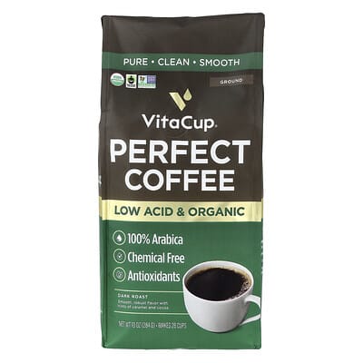 Perfect Coffee, Ground, Dark Roast, 10 oz (284 g)