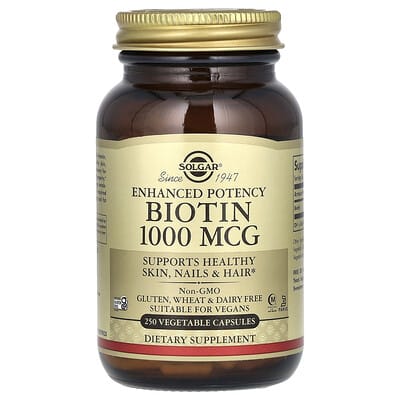 Биотин, 1,000 mcg, 250 растительных капсул
