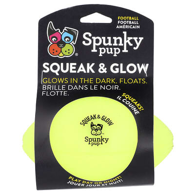 Spunky Pup Мячик Squeak & Glow, 1 Toy