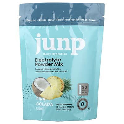 Electrolyte Powder Mix, Pina Colada, 20 Stick Packs, 0.14 oz (4 g) Each