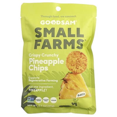 Small Farms™, хрустящие чипсы, ананас, 0.7 oz (20 g)