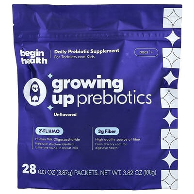 Детский пребиотик Growing Up, для возраста 1+, без вкуса, 28 пакетиков, 0.13 oz (3.87 g) каждый