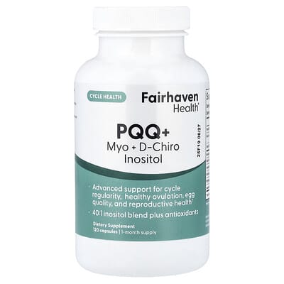 PQQ + Myo + D-Chiro Inositol, 120 Capsules