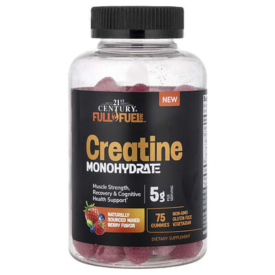 Full Fuel 365™, Creatine Monohydrate Gummies, Mixed Berry, 75 Gummies (1 g per Gummy)