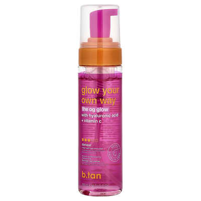 Glow Your Own Way, The OG Glow, Clear Self Tan Mousse, Darkest, 6.7 fl oz (200 ml)