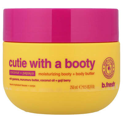 Cutie With A Booty, Moisturizing Booty + Body Butter, Coconut + Papaya, 8.5 fl oz (250 ml)