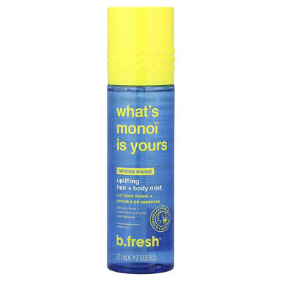 Мист для тела и волос What's Monoi Is Yours Tahitian Monoi, 7.5 fl oz (221 ml)