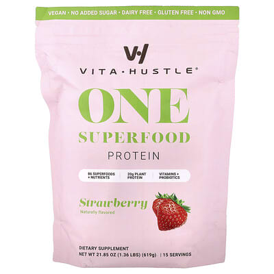 Протеин VitaHustle One Superfood Strawberry 1.36 lbs (619 g)